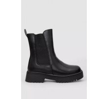 Черевики жіночі зимові на хутрі, колір чорний, 243RPM3143