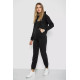 Спорт костюм женский на флисе, цвет черный, 241R1530