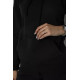 Спорт костюм женский на флисе, цвет черный, 241R1530