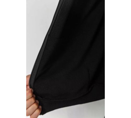 Спорт костюм чоловічий двонитка, колір чорний, 119R200-2