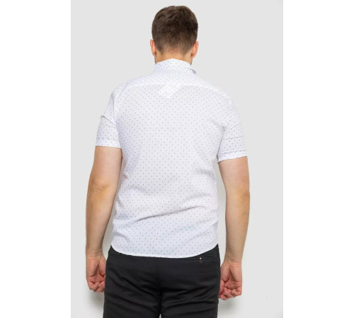 Рубашка мужская с принтом, цвет белый, 214R6917-4