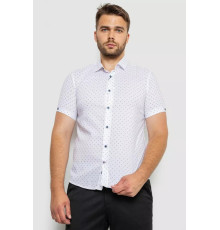 Сорочка чоловіча з принтом, колір білий, 214R6917-4