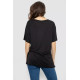 Футболка жіноча з принтом, колір чорний, 244R505