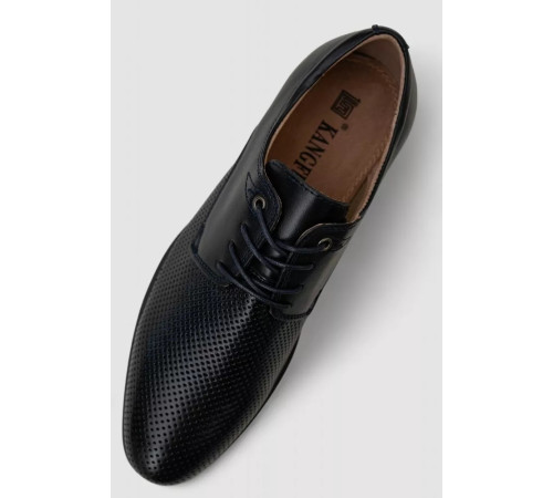 Туфли мужские с перфорацией, цвет темно-синий, 243RC1313.