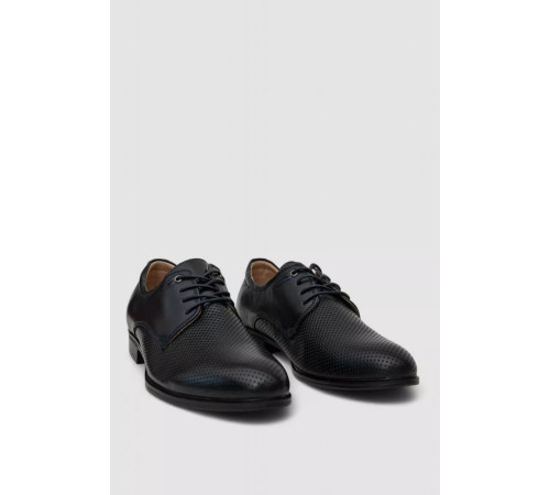 Туфли мужские с перфорацией, цвет темно-синий, 243RC1313.