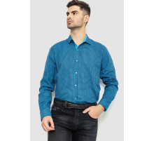 Рубашка мужская в клеке байковая, цвет сине-голубой, 214R99-33-022