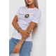 Женская футболка с принтом, цвет белый, 238R01632