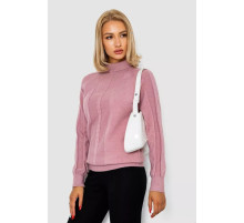 Гольф женский однотонный, цвет темно-пудровый, 244R1516.