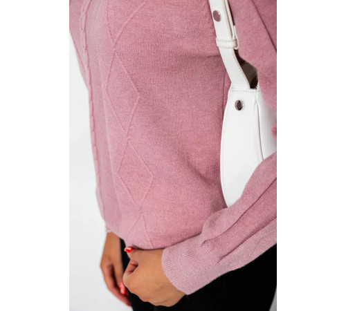 Гольф женский однотонный, цвет темно-пудровый, 244R1516.