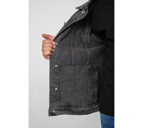 Куртка мужская джинсовая, цвет серый, 244RMA009