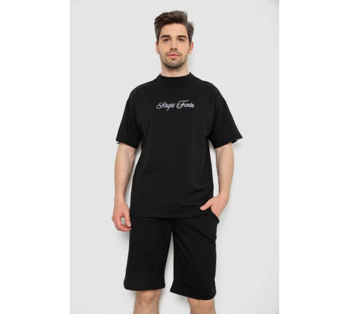 Костюм чоловічий повсякденний, колір чорний, 238R1569