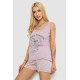 Піжама жіноча з принтом, колір бузковий, 243R5832