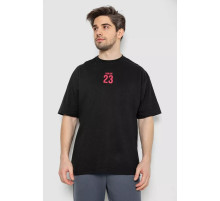 Мужская футболка с принтом, цвет черный, 244R7024