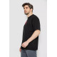 Мужская футболка с принтом, цвет черный, 244R7024