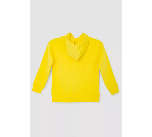 Худые детские на флисе с принтом, цвет желтый, 102R1525.