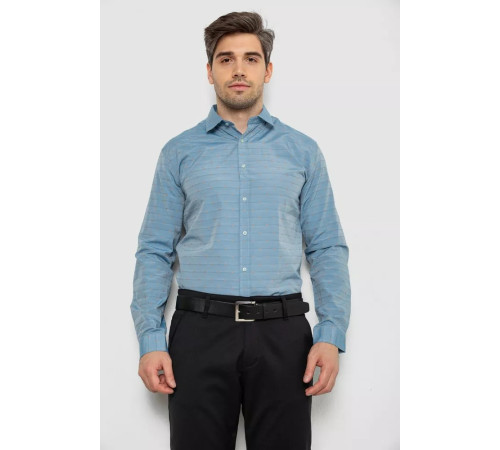 Рубашка мужская, цвет джинс, 214R823