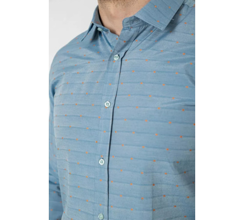 Рубашка мужская, цвет джинс, 214R823