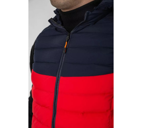 Жилетка чоловіча демісезонна, колір синьо-червоний, 244R2323