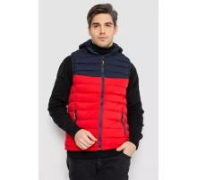 Жилетка чоловіча демісезонна, колір синьо-червоний, 244R2323
