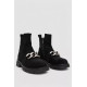 Черевики жіночі демісезонні на блискавці, колір чорний, 243RA119