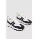 Кросівки жіночі екошкіра, колір чорно-білий, 243R186-126