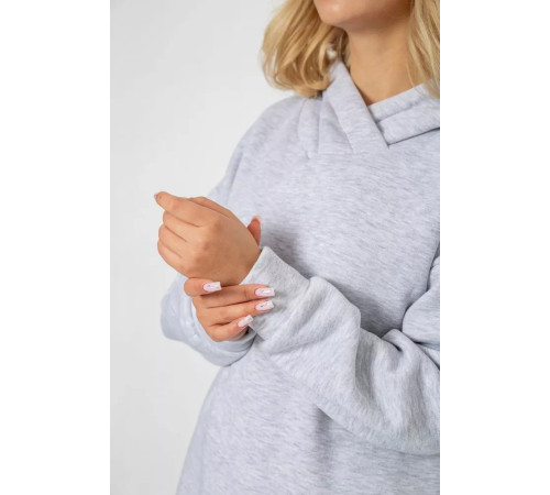 Женский спортивный костюм на флисе, цвет светло-серый, 247R1057