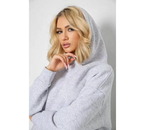 Женский спортивный костюм на флисе, цвет светло-серый, 247R1057