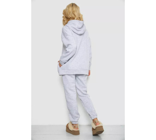 Женский спортивный костюм на флисе, цвет светло-серый, 247R1057