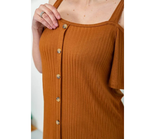 Плаття, колір коричневий, 244R269