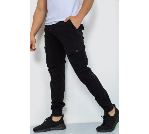 Брюки карго мужские, цвет черный, 244R2073