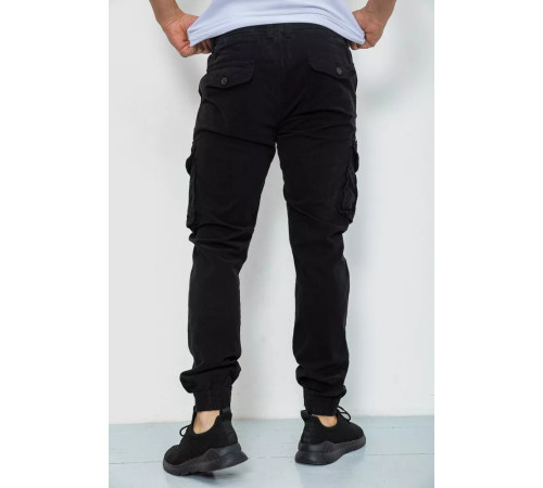 Брюки карго мужские, цвет черный, 244R2073