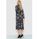 Платье свободного кроя с цветочным принтом, цвет черно-бежевый, 204R201.
