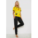 Женская пижама с принтом, цвет желтый, 243R20264