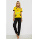Женская пижама с принтом, цвет желтый, 243R20264