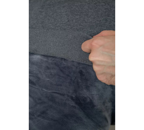 Свитшот утепленный мужской, цвет серый, 242R054