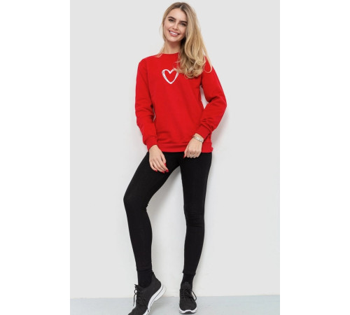 Світшот жіночий, колір червоний, 238R57162