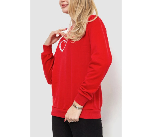 Світшот жіночий, колір червоний, 238R57162