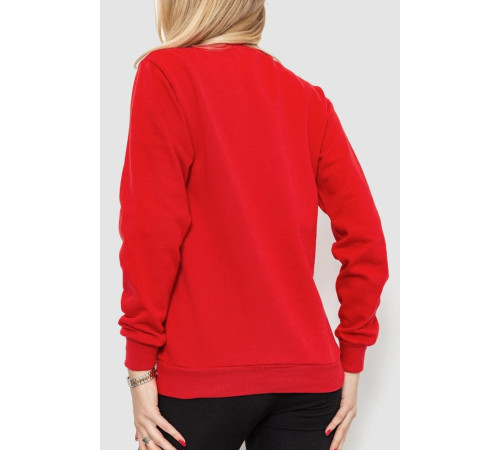 Світшот жіночий, колір червоний, 238R57162