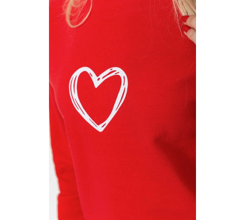 Світшот жіночий, колір червоний, 238R57162