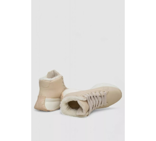 Ботинки зимние женские на меху, бежевый, 248RXM20