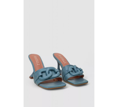 Шлепанцы женские, цвет джинс, 248RL136