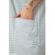 Ночная рубашка в полоску, цвет серо-белый, 238R15022-3.