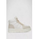 Кросівки жіночі зимові на хутрі, колір біло-бежевий, 248RMB02