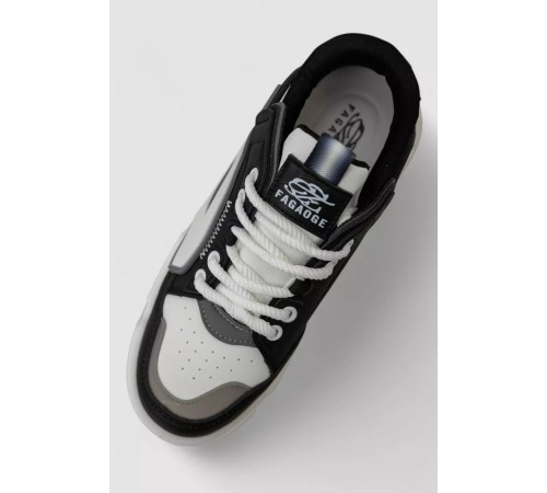 Кроссовки мужские демисезонные, цвет бело-черный, 243RHK15