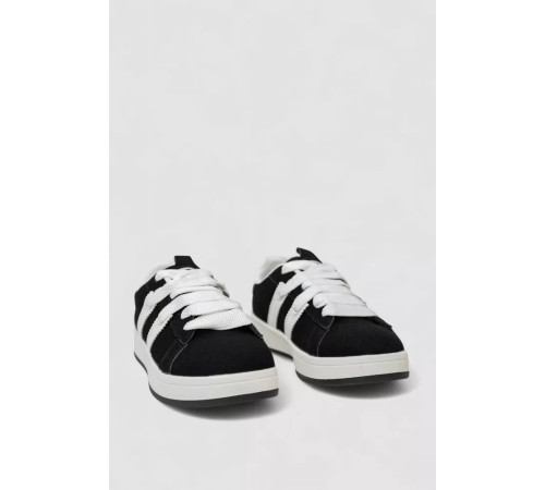 Кросівки жіночі замша, колір чорно-білий, 248RJH800-1