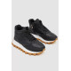 Кросівки жіночі на хутрі, колір чорний, 243RGM92
