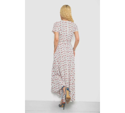 Сарафан на запах софт, цвет бело-красный, 241R173