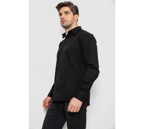 Сорочка чоловіча, колір чорний, 214R7081-1