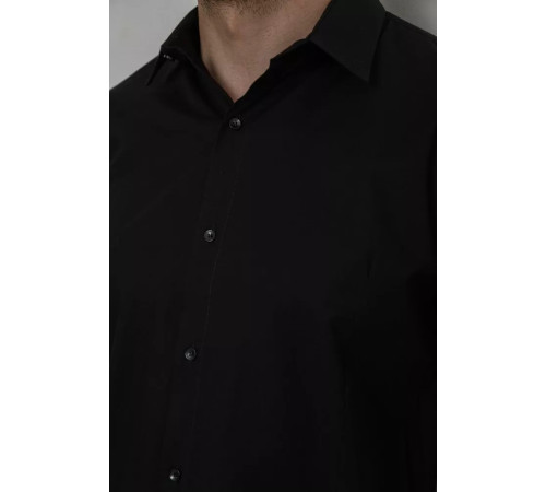 Сорочка чоловіча, колір чорний, 214R7081-1