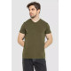 Футболка мужская однотонная базовая, цвет хаки, 244R2409